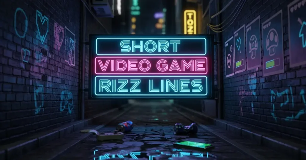 Short Video Game Rizz Lines