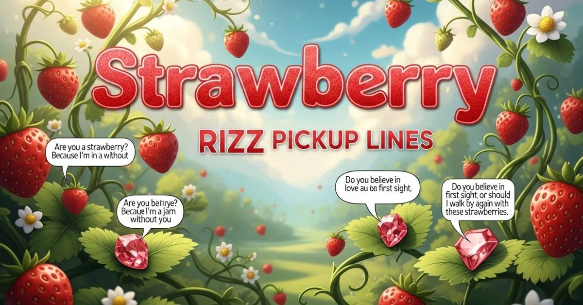 Strawberry Rizz Pickup Lines