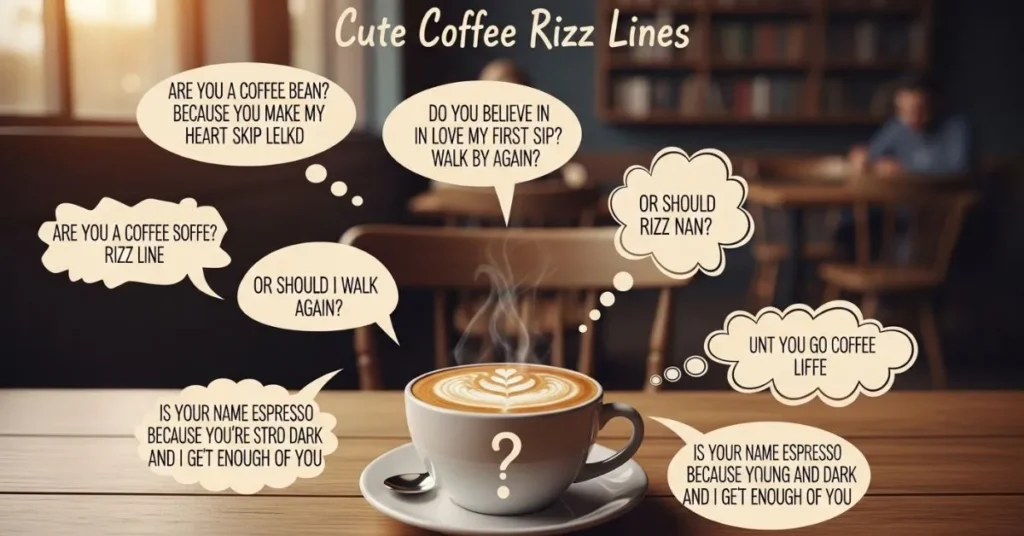 Cute Coffee Rizz Lines