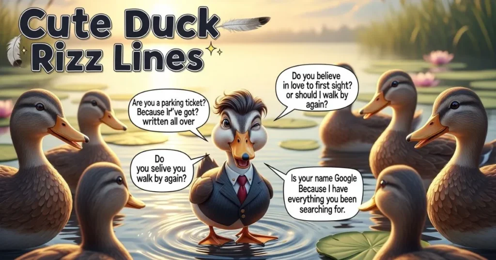 Cute Duck Rizz Lines
