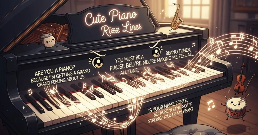Cute Piano Rizz Lines