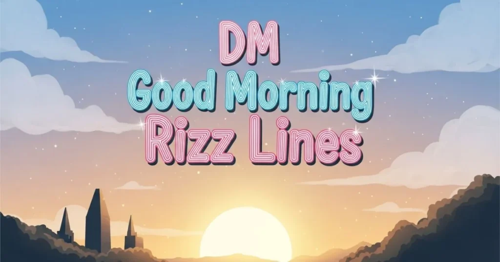 DM Good Morning Rizz Lines