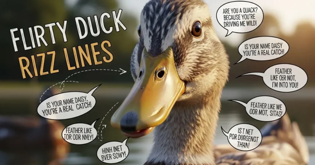 Flirty Duck Rizz Lines