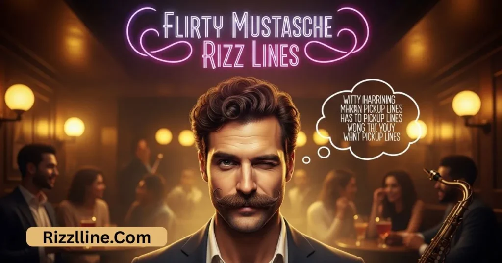 Flirty Mustache Rizz Lines