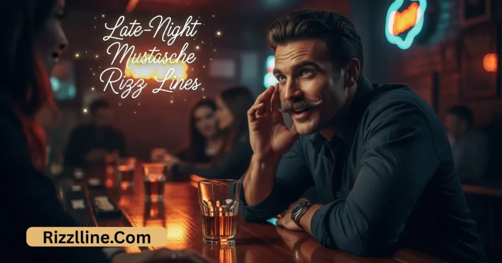 Late-Night Mustache Rizz Lines