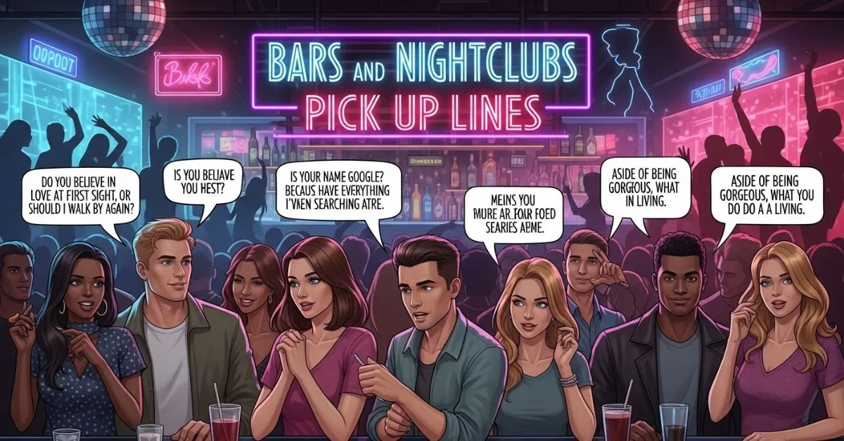 Bars and Nightclubs Pick Up Lines