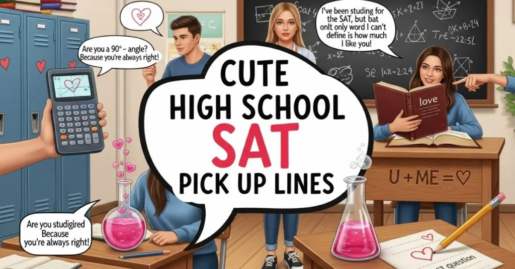 Cute High School SAT Pick Up Lines