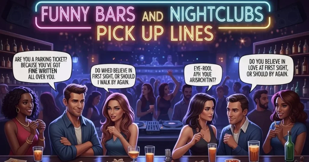 Funny Bars and Nightclubs Pick Up Lines