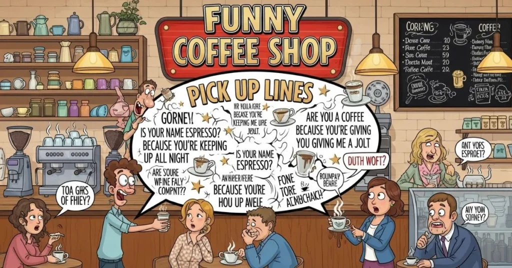 Funny Coffee Shop Pick Up Lines