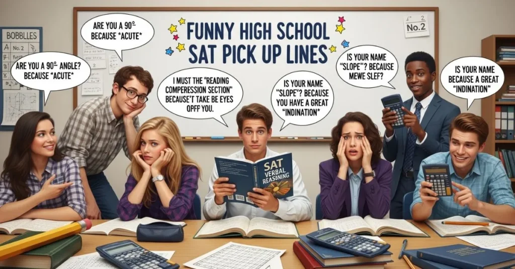 Funny High School SAT Pick Up Lines