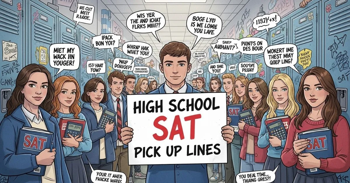 High School SAT Pick Up Lines