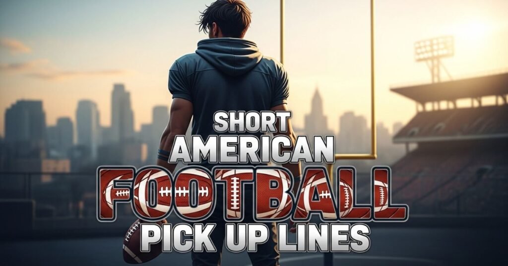 Short American Football Pick Up Lines