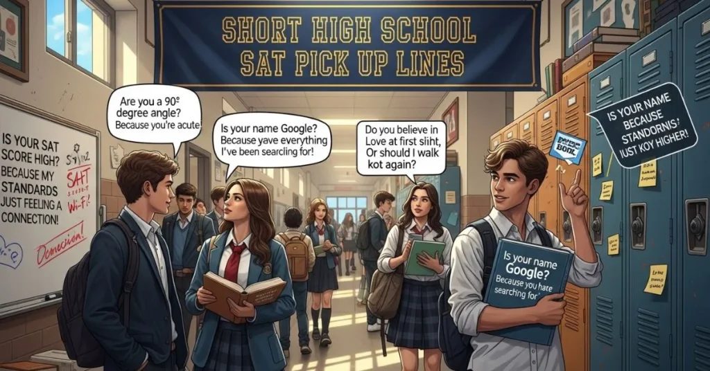 Short High School SAT Pick Up Lines