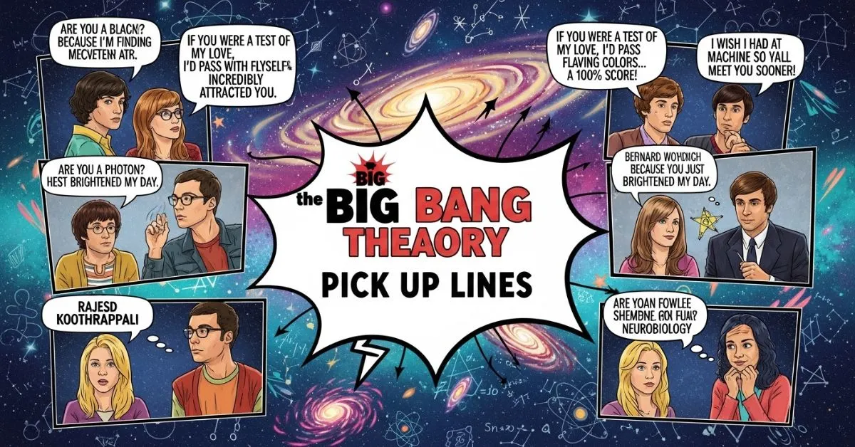 Big Bang Theory Pick Up Lines