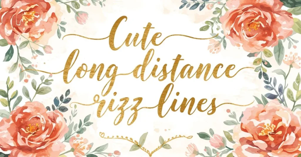 Cute Long Distance Rizz Lines