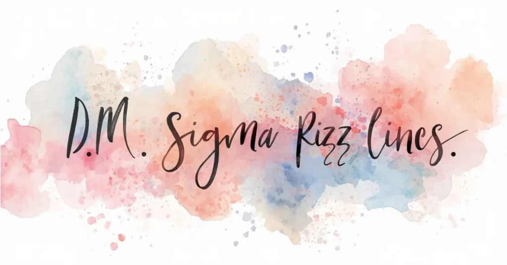 DM Sigma Rizz Lines