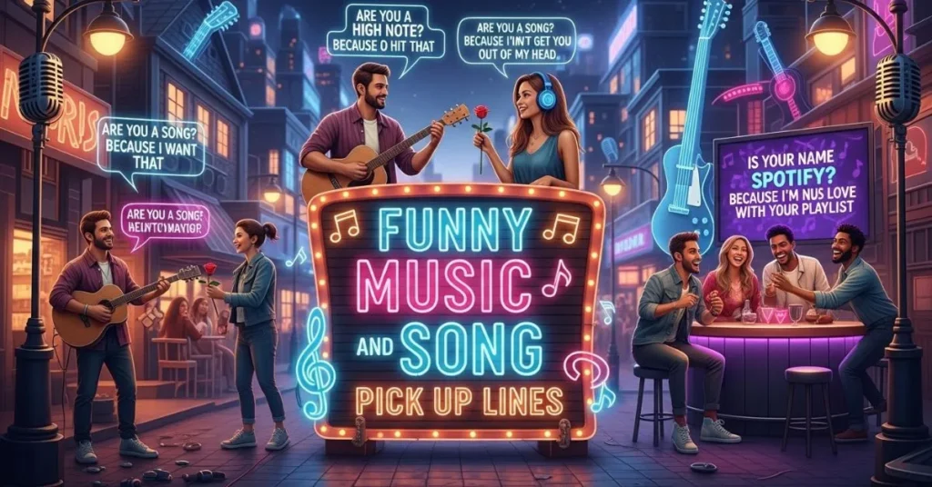 Funny Music and Song Pick Up Lines