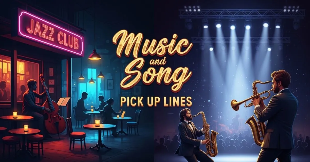 Music and Song Pick Up Lines