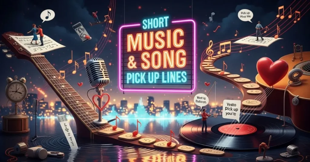 Short Music and Song Pick Up Lines
