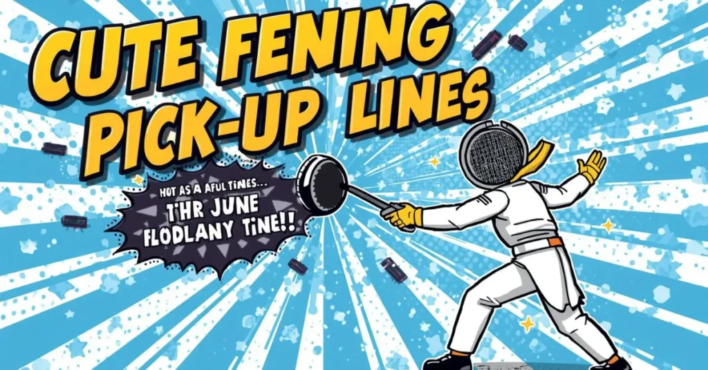 Cute Fencing Pick Up Lines