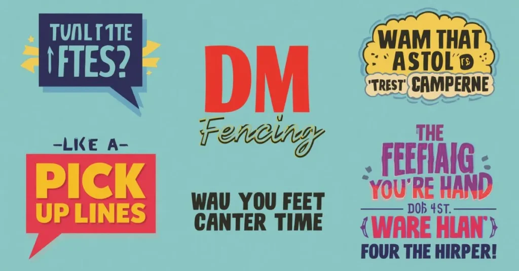 DM Fencing Pick Up Lines