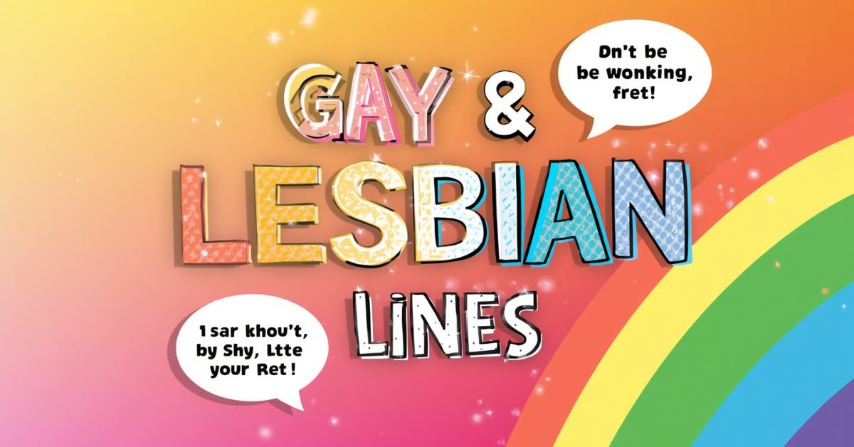 Gay and Lesbian Pick Up Lines