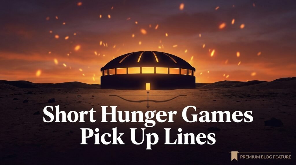 Short Hunger Games Pick Up Lines
