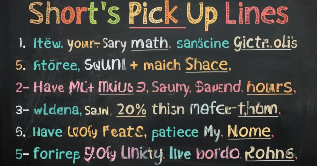 Short Math Pick Up Lines